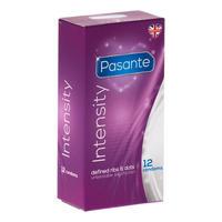 pasante intensity condoms with ribs and dots