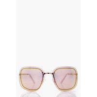 Pastel Ombre Oversized Sunglasses - pink