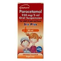 Paracetamol 250mg/5ml Oral Suspension - Orange Flavour 80ml
