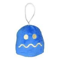 pac man collectable plush toy ghost blue 10cm