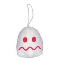 pac man collectable plush toy ghost white 10cm