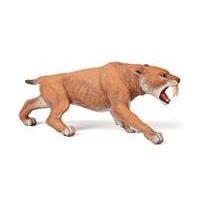 papo collectable model animal toy smilodon saber toothed tiger prehist ...