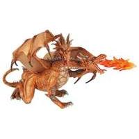 papo two headed dragon gold toy figure