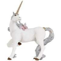 Papo Tales And Legends Silver Unicorn Toy Figure