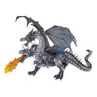 Papo Fantasy Two Headed Dragon Silver Toy Figure