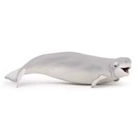 Papo Marine Life Hand Painted Beluga Whale Toy Figure