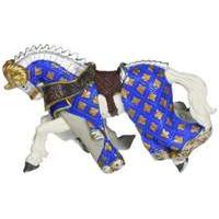 Papo Knights Horse with Rams Head Champron Toy Figure