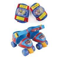 Paw Patrol Adjustable Size 7-11 Quad Skates With Knee Pads and Elbow Pads Protection Pack