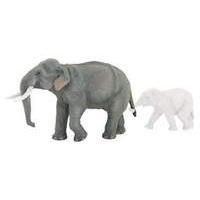 Papo Wildlife Collection Asian Elephant Hand Painted Toy Figure