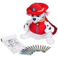 paw patrol marshall plush backpack with accessories damaged