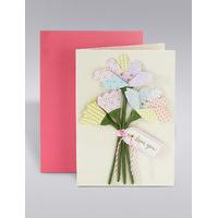 paper flowers card