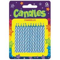 Pams Candle Cake:stripe Pk24 Blue Pk24 (p17105/01)