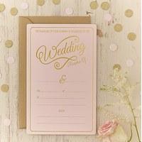 Pastel Pink Evening Invitations