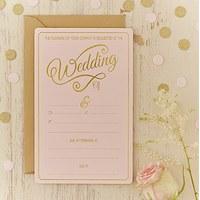 Pastel Pink Wedding Invitations