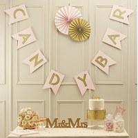 pastel perfection candy bar flag bunting