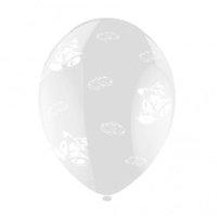 Pack Of 25 Wedding Rings And Bells Balloons - Clear