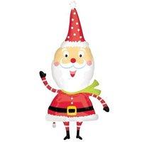 Party Destination 208207 Christmas Waving Santa Foil Balloon