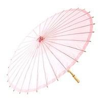paper parasol with bamboo boning vintage pink
