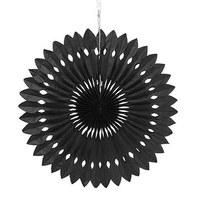 Paper Pinwheel Decor - Black
