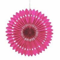 paper pinwheel decor hot pink