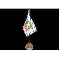 Pack Of 12 70th Birthday Table Flag