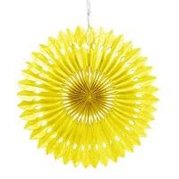 paper pinwheel decor yellow