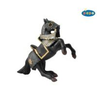 Papo Knight In Black Armour Horse Figurine