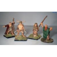 pack of 4 celtic druids miniatures