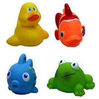 Pack Of 3 A To Z Bath Animals