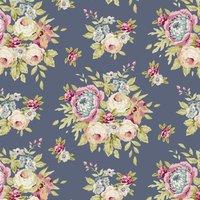 pardon my garden garden flowers dark blue fat quarter by groves 375319