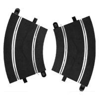 Pack Of 2 Scalextric Banked Curve Radius 2 45 Degree Track