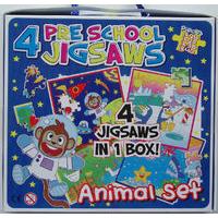 Pack Of 4 Children\'s Pre-school Jigsaw Pack In Picture Box