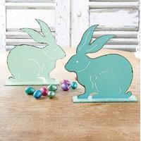 Pair of Folk Art Rabbits