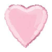 Pastel Pink Heart Foil Balloon 46cm