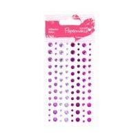 Papermania Purple Adhesive Gems 104 Pack