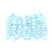 Pale Blue Pearl Ribbon Bows 30 Pack