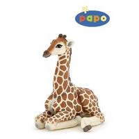 Papo Lying Giraffe Calf Figurine