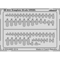 Painting Mask For Eduard Steel Ovals Template Accessories.