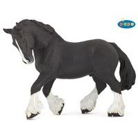 Papo Black Shire Horse Figurine