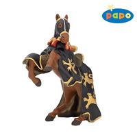 papo black gold king richard wit spears horse figurine