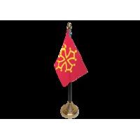 Pack Of 12 Midi Pyrenees Table Flags