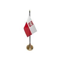 Pack Of 12 Poland Eagle Table Flags