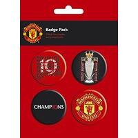 Pack Of 4 Manchester United Badge Set