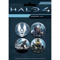 Pack Of 4 Halo 4 Badge Set