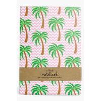 Palm Tree A5 Notebook - pink