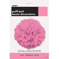 Paper Decorations Puff Balls 16\" x 3