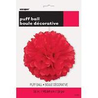 Paper Decorations Puff Balls 16\" x 3