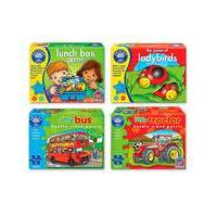 Pack of 4 Puzzle and Game Set