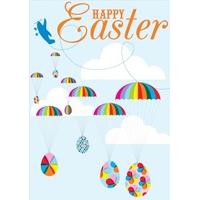 parachute eggs easter cards