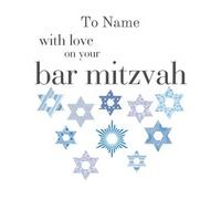 patterns bar mitzvah card